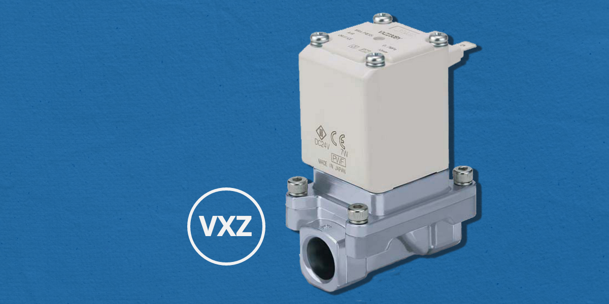 Válvula solenoide para fluidos diversos com diferencial de pressão zero – série VXZ