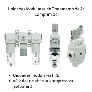 Quadro 1 - unidades modulares de tratamento de ar comprimido | SMC