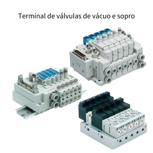 Terminal de válvulas de vácuo e sopro | SMC