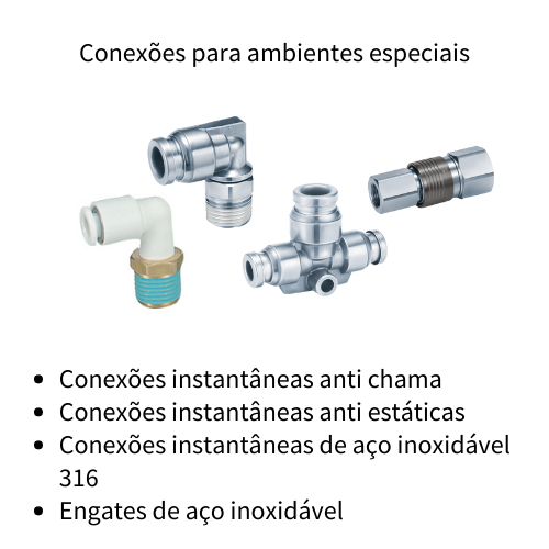 Conexões para ambientes especiais | SMC