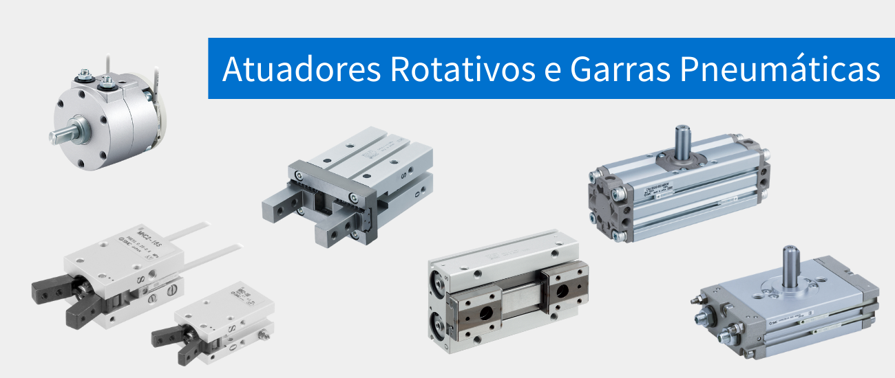 Cover Atuadores Rotativos e Garras Pneumáticas | SMC