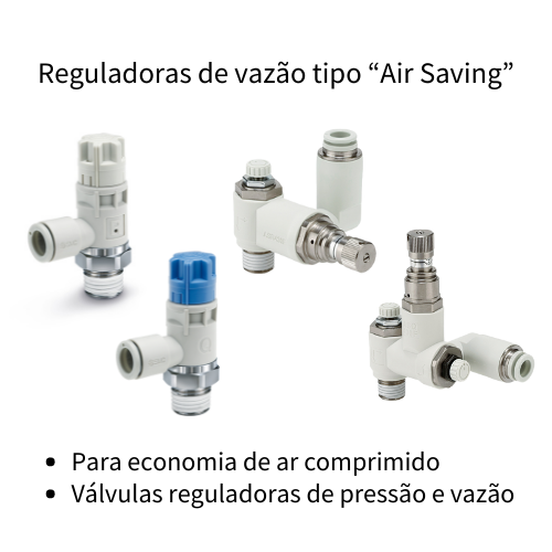 Reguladoras de vazão tipo “Air Saving” | SMC