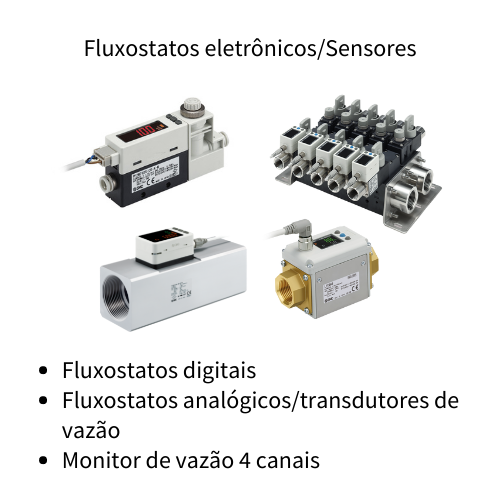 Fluxostatos eletrônicos/Sensores | SMC